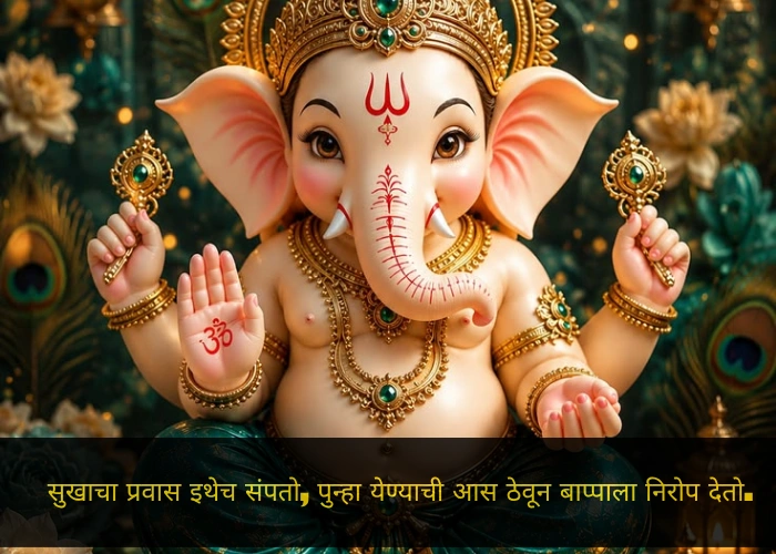 Ganpati Visarjan Caption