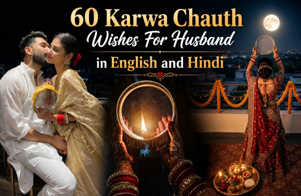 60 Karwa Chauth Wishes For Husband (English, Hindi & WhatsApp)