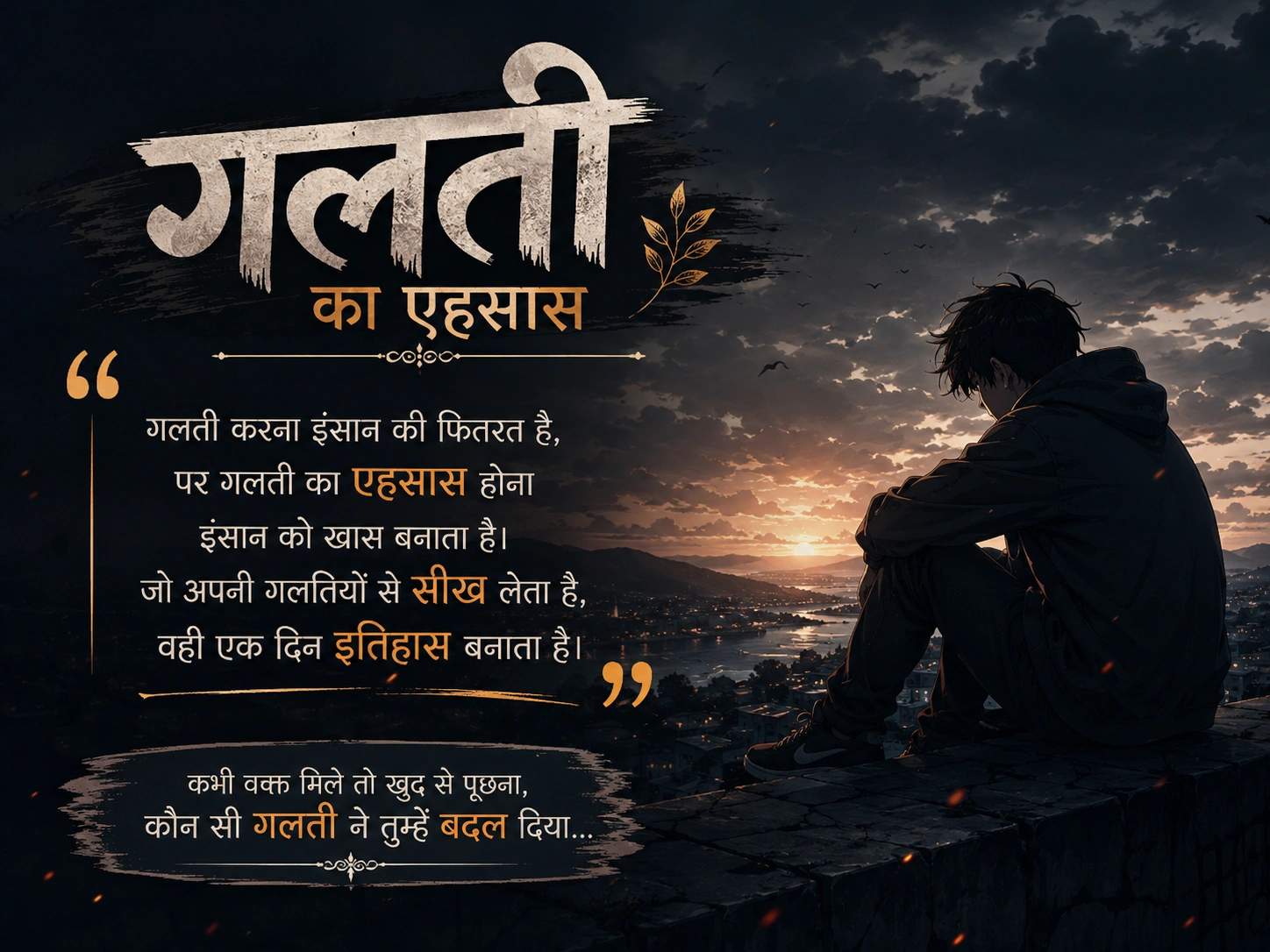 गलती का एहसास