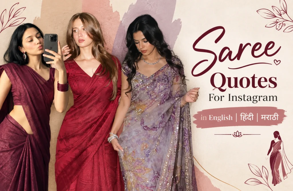 Saree Quotes For Instagram For Every Saree Moment