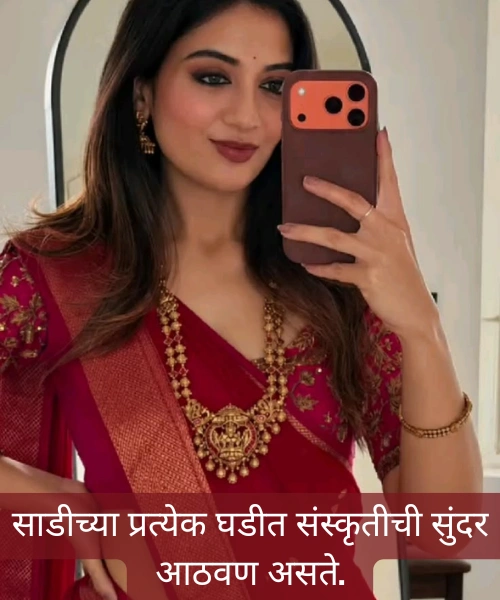 Saree Quotes In Marathi